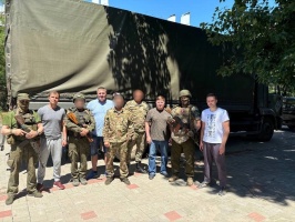 Председатель Думы Петров Михаил вошел в состав делегации, которая доставила гумпомощь в город-побратим Северодонецк.